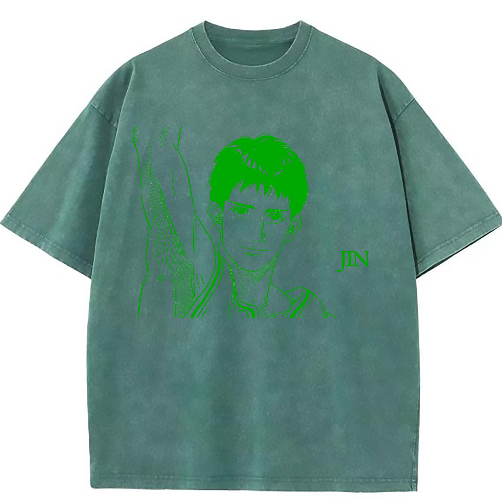 （画像用） SLAM DUNK／スラムダンク 綿100% ヴィンテージ風 半袖Tシャツ（フロントプリント）